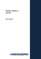 HEIDELBERG TANGO XL Operation