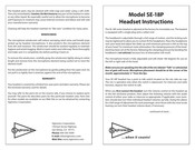 Sigtronics SE-18P Instructions