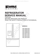 Kenmore 795.78416.801 Service Manual