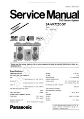 Panasonic SA-VK725DGC Service Manual