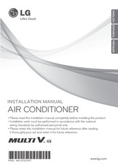LG Multi V ARUV140LTS4 Installation Manual