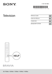 Sony Bravia LCD TV Reference Manual