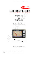 Whistler WGPX-545 Hardware User Manual