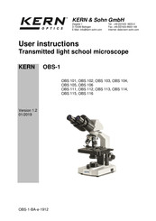 KERN OBS-1 User Instructions