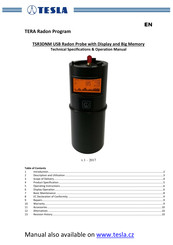 Tesla TSR3DNM Technical Specifications & Operation Manual