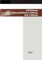 CastleNet SOHOSpeed ASW800 User Manual