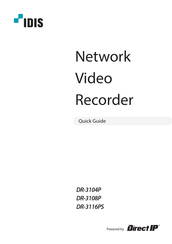Direct IP Idis DR-3108P Quick Manual
