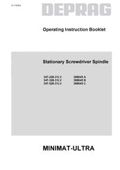 Deprag 347-328-31LV Operating Instruction Booklet