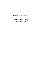 Proxim G11FNW-PC User Manual