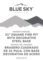 Blue Sky Outdoor Living WBFP31SQ-GF Owner's Manual