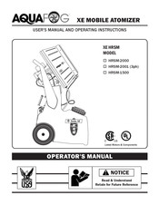 Aquafog XE-HRSM-2000 User's Manual And Operating Instructions