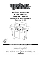 Outdoor Gourmet GR2210613-OG-00 Assembly Instructions & User Manual