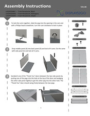Displays2Go LCKDPZSSBK2 Assembly Instructions