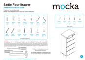 Mocka Sadie Four Drawer Assembly Instructions Manual