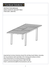 Furniture Solutions 18AKIT06 Instruction Manual