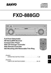Sanyo FXD-888GD Operating Instructions Manual