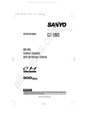 Sanyo CLT-9903 Instruction Manual