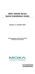 Moxa Technologies WAC-2004A Quick Installation Manual