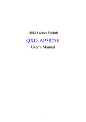 Extreme Networks QXO-AP3825E User Manual