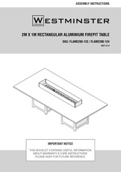WESTMINSTER FLAME200-124 Assembly Instructions Manual