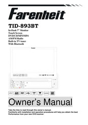 Farenheit TID-893T Owner's Manual
