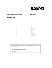 Sanyo EM-S2220V Instruction Manual