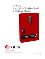 Potter FFT-1000 Installation Manual