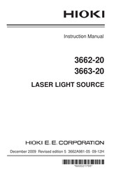 Hioki 3663-20 Instruction Manual