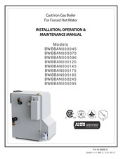 CAC / BDP BWBBAN000245 Installation, Operation & Maintenance Manual