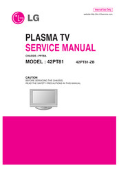 LG 42PT81 Service Manual