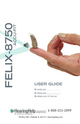IntriCon HearingHelp express FELIX-8750 ACCU-FIT User Manual