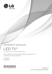 LG 42LB581C Owner's Manual