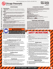 Chicago Pneumatic CP611 Series Instruction Manual