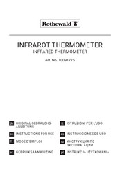 Rothewald 10091775 Instructions For Use Manual