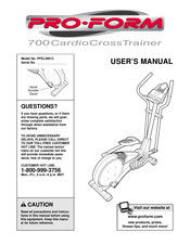 Pro-Form PFEL39013 User Manual