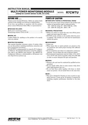 M-System R7CWTU Instruction Manual