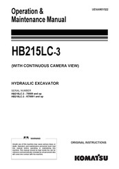 Komatsu HB215LC-3 Operation & Maintenance Manual