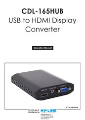 Cypress CDL-165HUB Operation Manual