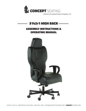 Concept Seating 3142r1 HIGH BACK Assembly Instructions / Operating Manual