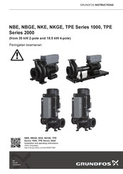 Grundfos NKE 1000 Series Installation And Operating Instructions Manual