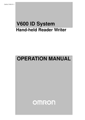 Omron V600-CH1D Operation Manual