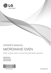 LG MS2024WB Owner's Manual