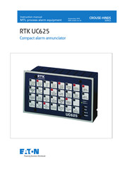 Eaton RTK UC625 Instruction Manual