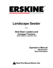 Erskine Attachments 1107080 Operator's Manual