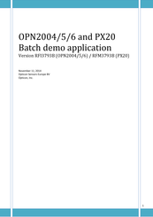 Opticon RFM3793B Manual