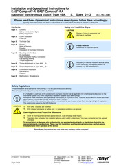 Mayr EAS-Compact-R Installation And Operation Instructions Manual