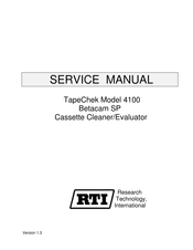 RTI 4100 Service Manual