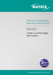 Matrix MFU251 Manual For Installation, Use And Maintenance