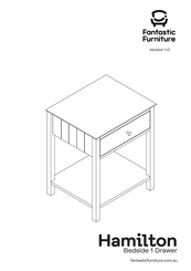fantastic furniture Hamilton Bedside 1 Drawer Manual