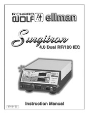 ellman Surgitron 4.0 Dual RF/120 IEC Instruction Manual